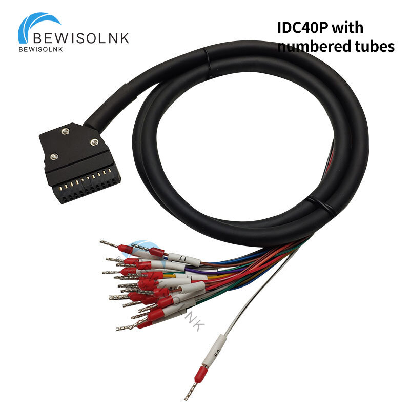 Соединительный кабель IDC, 40-жильный свободный кабель с нумерацией, стандартный обжимной тип