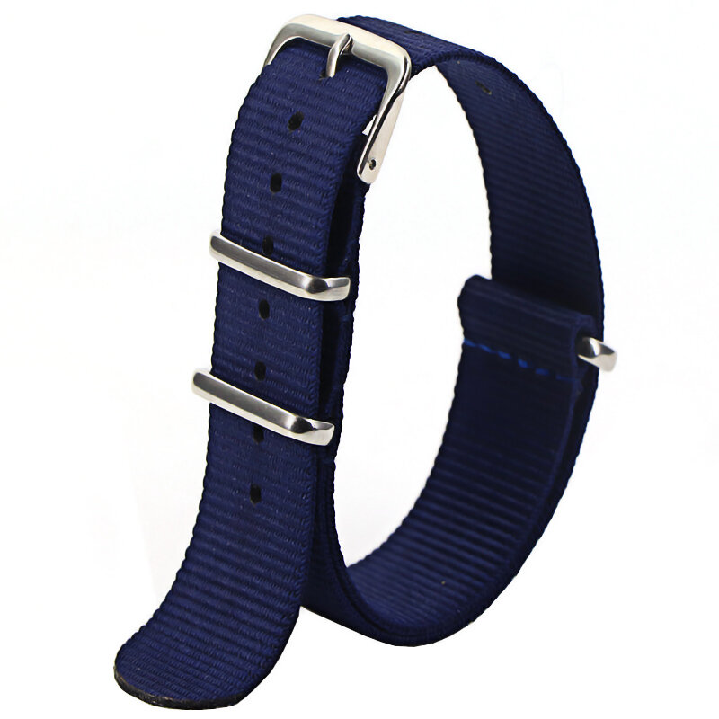 Waterproof Nylon Watch Band, Strap Esporte Exército, Dropshipping Belt, 16mm, 18mm, 20mm, 22mm, 1Pc