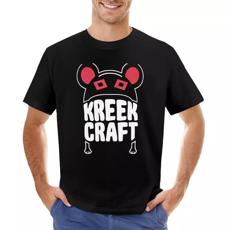 Kreekcraft เสื้อยืดเสื้อผ้าฮิปปี้โอเวอร์ไซส์สำหรับผู้ชายเสื้อยืดลำลองมีสไตล์