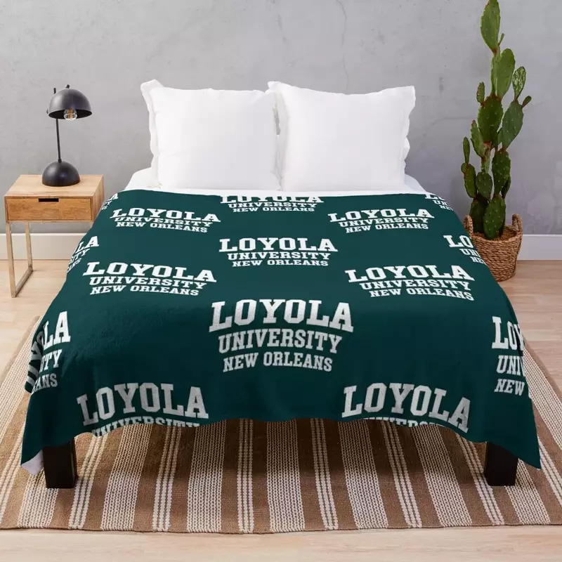 Loyola-Manta de tiro de la Universidad de Nueva York OC, edredón para sofá, mantas de Picnic