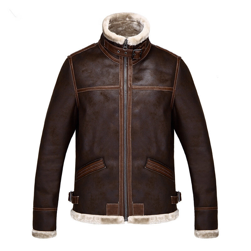 Fashion Leather Coat Jacket Cosplay PU Faur Jacket Long-sleeve Winter Outerwear Men Boy  men leather jacket