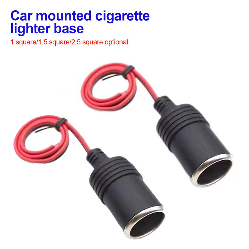 12v 10A/15A/20A/50A Car Mounted Cigarette Lighter Charger with 30cm Cable Female/Male Socket Plug Connector Adapter Universal