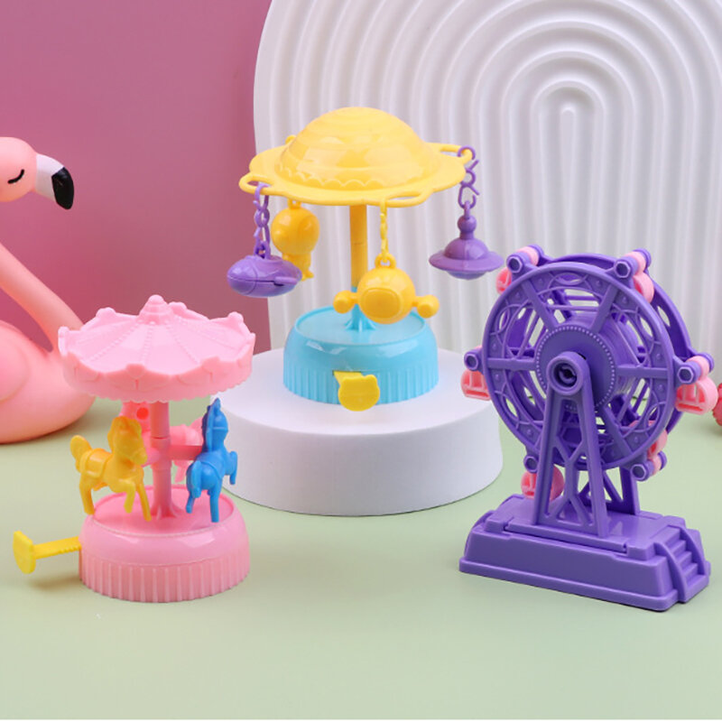 Kreative Spaß Hand-Push Handheld Vergnügung spark Zahnräder Karussell Riesenrad Weltraums paziergang Spielzeug Kinder Cartoon Spielzeug