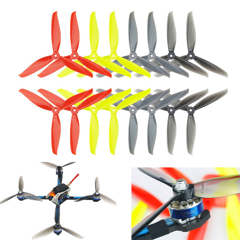 3-blade tri-blade hélice para rc drone, acessórios de alta qualidade para fpv corrida freestyle, 7040, 8 cw, 8 ccw, 8 pares