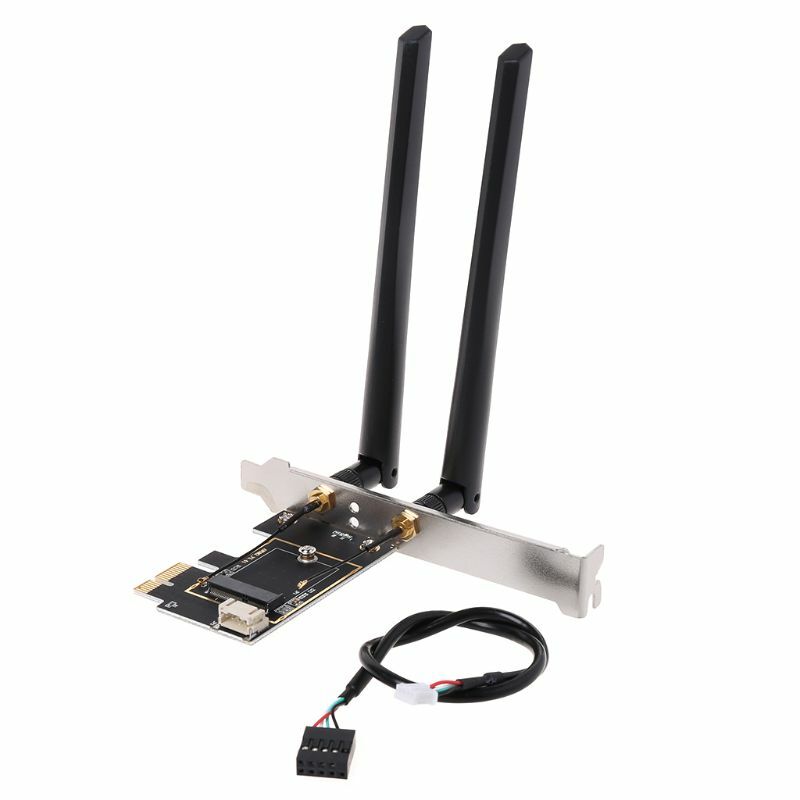 NoEnName_Null M.2 NGFF to PCI-E Converter Desktop Wireless WiFi Bluetooth Network Card Adapter Board