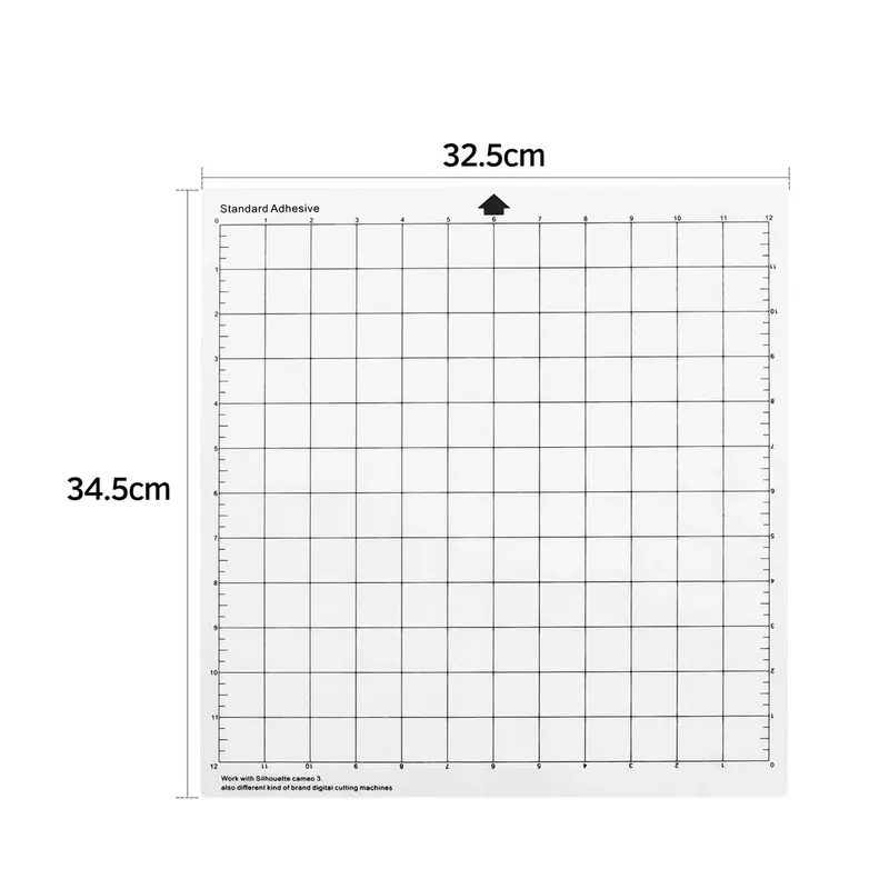 With Machine Measuring Inch Adhesive Plotter Transparent Material Replacement Mat Cameo Silhouette PP for Cutting 12 10Pcs