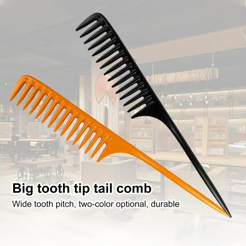 Solid Color Rounded Head Tip-tail Hairdressing Styling Tool Hair Comb for Girls