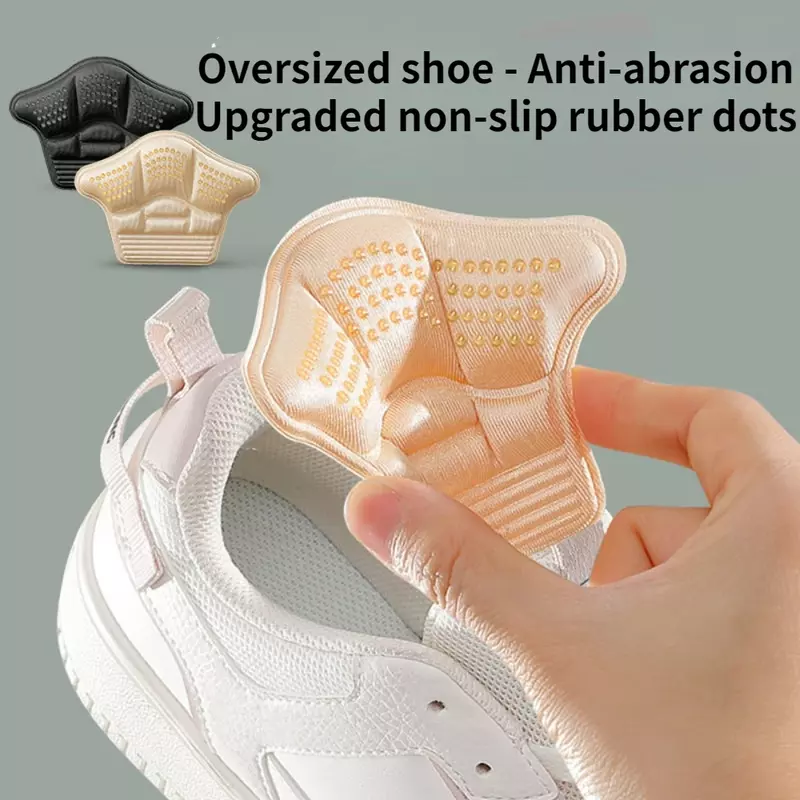 2 pezzi/4 pezzi cuscinetti per tallone Sneaker adesivo per tallone dimensioni regolabili piedini antiusura cuscino per scarpe con tacco alto protezione per la schiena adesivo