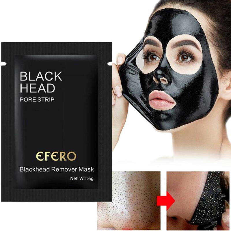 Mascarilla facial negra para eliminar puntos negros, máscara para eliminar acné, maquillaje, belleza, limpieza de puntos negros, 2023