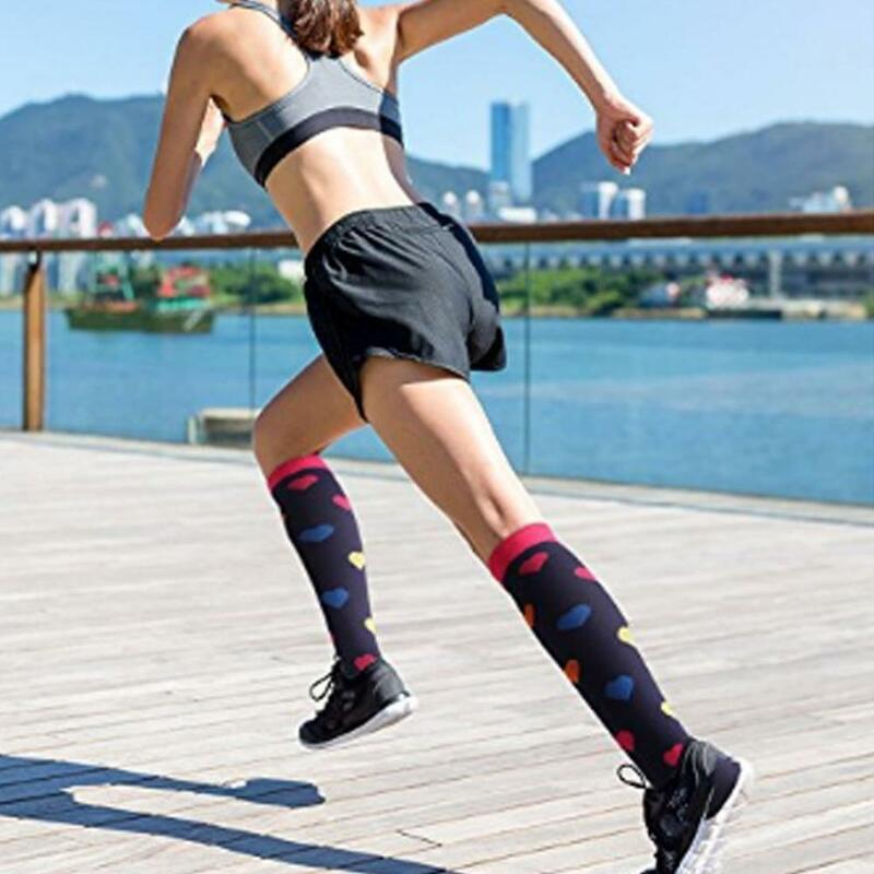 Calze a compressione uomini donne medico vene Varicose calzini di cura per la corsa all'aperto calze sportive in gravidanza