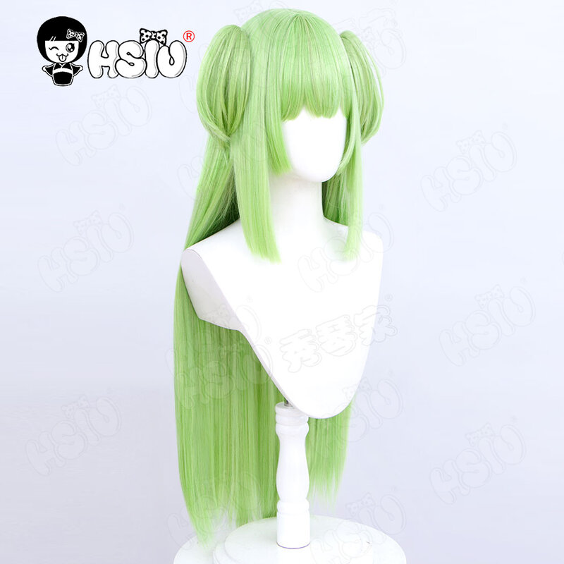 Murasame Cosplay Wig Fiber synthetic wig Game Senren Banka Cosplay Wig「HSIU 」cyan mixed green Long hair+Wig cap