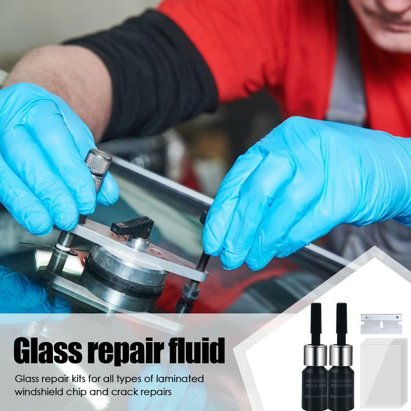 Комплект для ремонта лобового стекла автомобиля, нано-жидкий наполнитель для автомобильного стекла, набор для ремонта стекла, инструмент для ветрового стекла, долговечный для