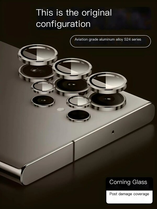 แหวนป้องกันเลนส์กล้องสำหรับ Samsung Galaxy S24 + บวก S24เลนส์โลหะพิเศษฝาแก้วป้องกัน