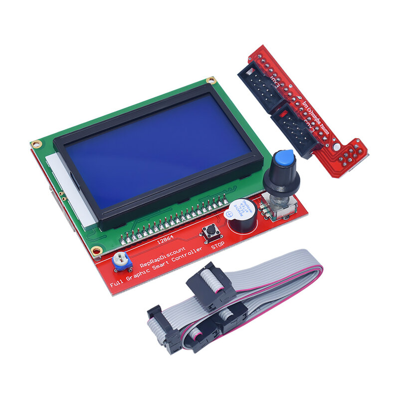 Lcd 2004 12864 Bedieningspaneel Smart Controller Display Compatibel Met Ramps 1.4 Ramps 1.5 Ramps 1.6 Voor Reprap Mendel 3D printer
