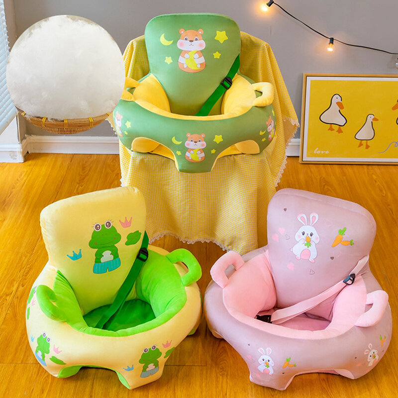 1PC pokrowiec na fotelik dla dziecka uroczy w kształcie zwierząt pluszowa kanapa niemowlęta uczące się poduszki łożysko