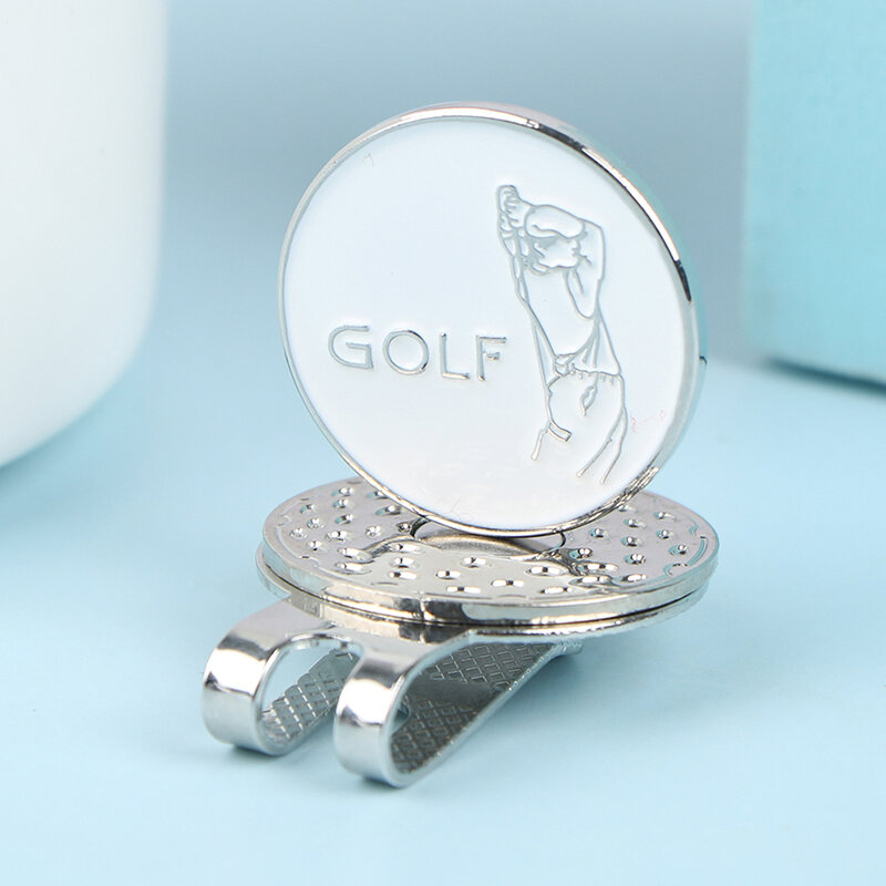 Golf Ball Marker Clip With Magnet Ball Mark One Putt Golf Putting Alignment Aiming Cap Clips Drop Ship Training Aids Accessories