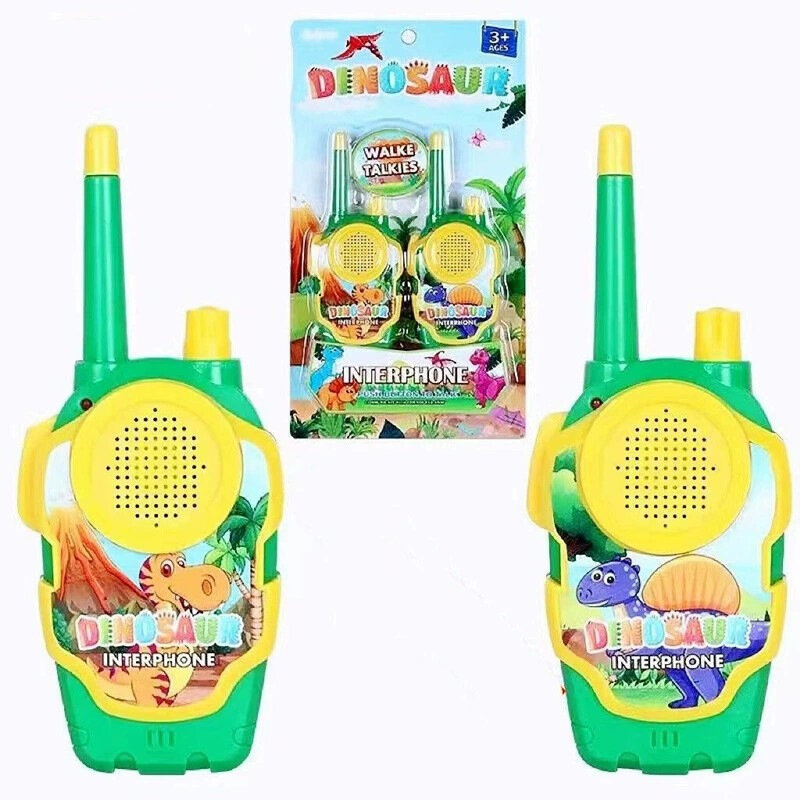 462MHZ plastic toy intercom 200m anti-interference mini upgraded noiseless walkie talkie children's cartoon parent-child toys