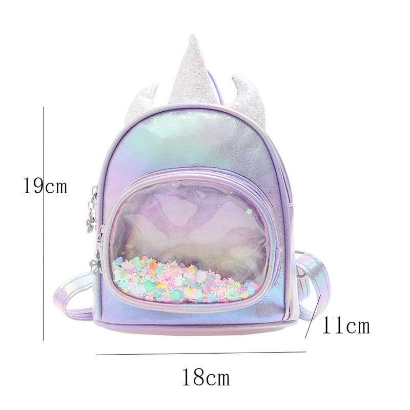 맞춤형 유치원 백팩, 귀여운 유니콘 어린이 작은 책가방, 아기 생일 선물 배낭, 외출용 이름
