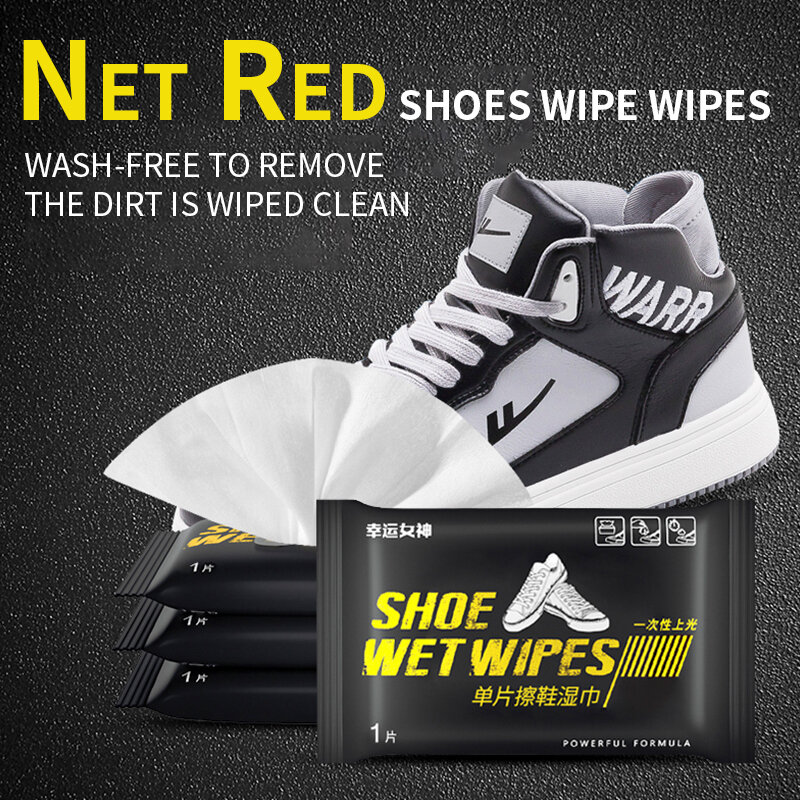Confezione da 12 Sneaker salviette umidificate monouso per la pulizia rapida scarpe bianche artefatto Sneaker salviette per la pulizia detergenti per scarpe da viaggio portatile