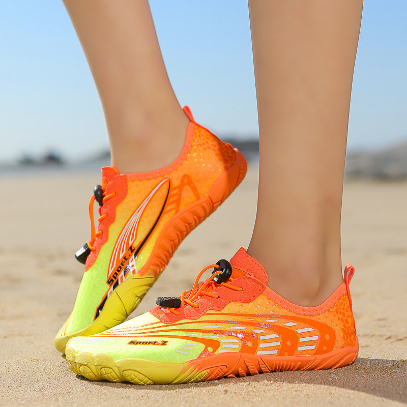 أحذية مائية جيدة التهوية للرجال والنساء ، أحذية شاطئ المنبع ، حذاء رياضي ، سريع الجفاف ، بحر النهر ، أحذية رياضية مائية