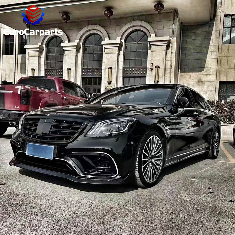 2014-20y S class W222 upgrade to S63 S65 TI B700 KO car body kit bumpers auto parts without headlights full set for Mercedes
