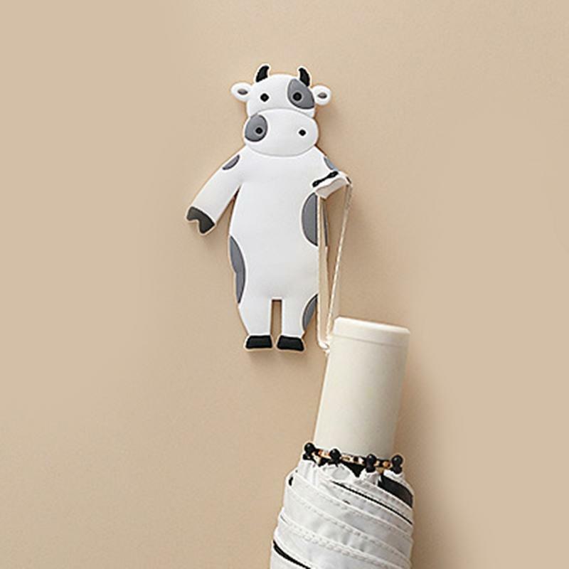 Simpatici ganci da parete appendiabiti adesivo creativo per la decorazione domestica ganci da parete a forma di animale impermeabili riutilizzabili appendere asciugamani cappelli sciarpe