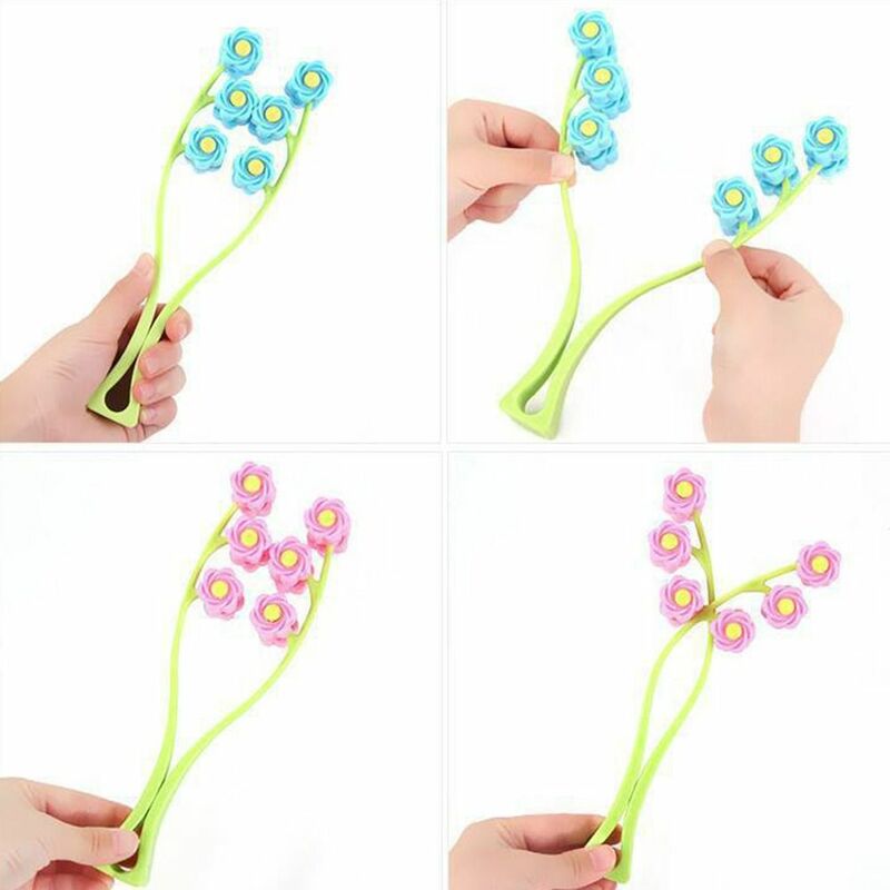 Women Facial Massager Roller Portable Flower Shape Finger Massage Anti Wrinkle Face-Lift Slimming Face Relaxation Beauty Tools