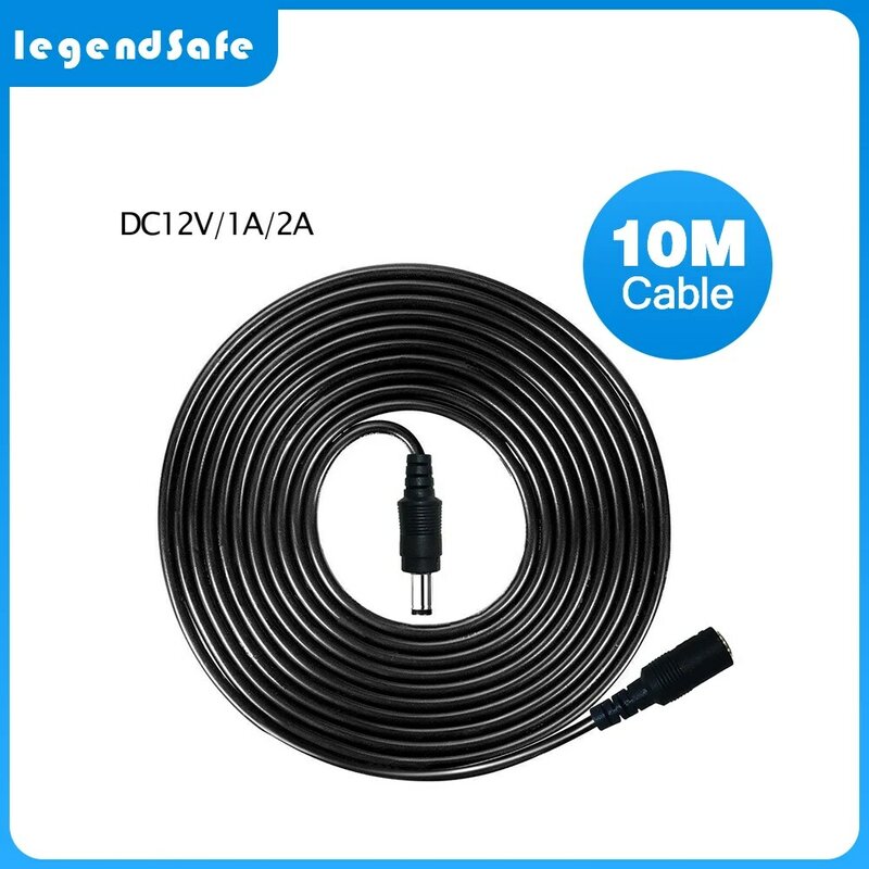 Удлинительный кабель для камеры видеонаблюдения, 6 метров, 12 В постоянного тока, 5,5 мм x 2,1 мм/20 футов, 3 м/6 м/10 м