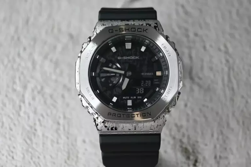 G-Shock-Camouflage Horloge Voor Mannen, Waterdichte Quartz Horloges, Luxe Merk, Sporthorloge, Olievlek Rock, Nieuwe, GM-2100GC Serie