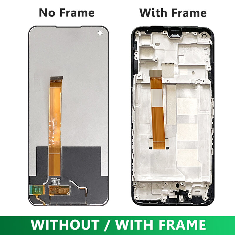 6.5" NEW AMOLED For OPPO Realme 7 4G RMX2155 LCD Dipslay Touch Screen Digitizer For Realme 7 5G RMX2111 LCD Screen Replacement