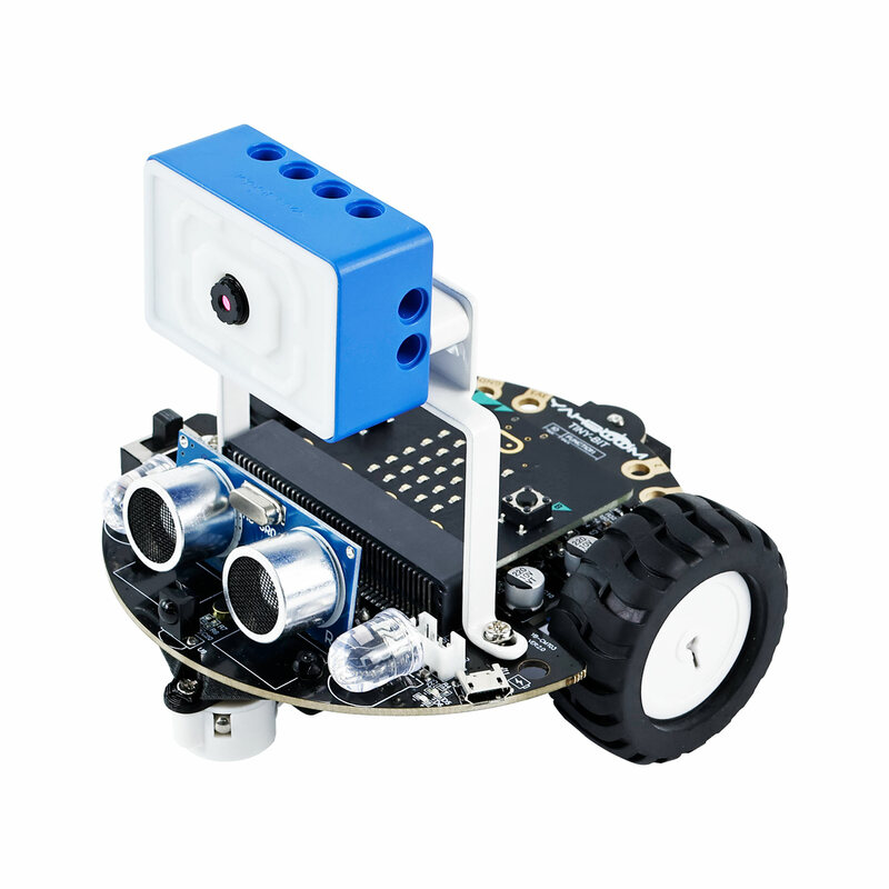 Yahboom Tiny:bit Plus Microbit Robot Car con ESP32, módulo de cámara WiFi, compatible con aplicación de Control FPV, juguete programable, codificación para niños