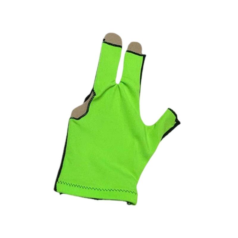 Guantes de billar de 3 dedos, universales, absorbe el sudor, Taco de billar abierto, para gimnasio, Unisex, adultos, práctica, mano izquierda