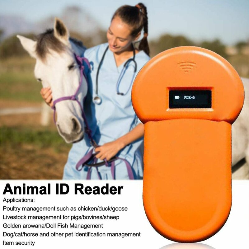 Escáner Digital de Microchip para mascotas, transpondedor de Chip, lector de identificación de mascotas, portátil, para perros y gatos