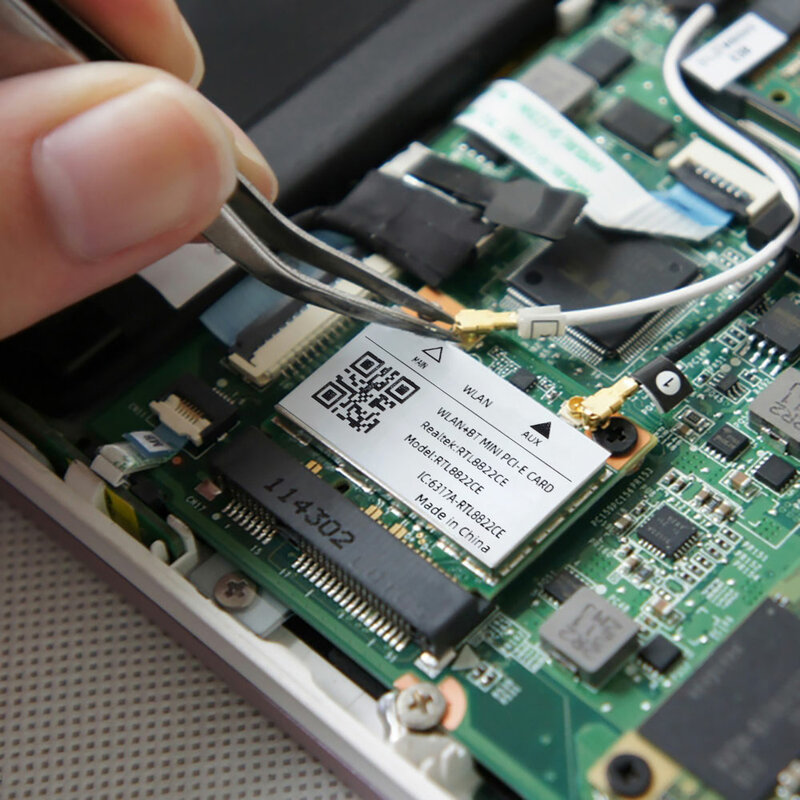 Dualband Mini PCIE RTL8822ce 1200 MBit/s WLAN-Karte Bluetooth 5,0 WLAN-Adapter 802.11AC WLAN-Dongle für Win10/11 besser 7260hmw