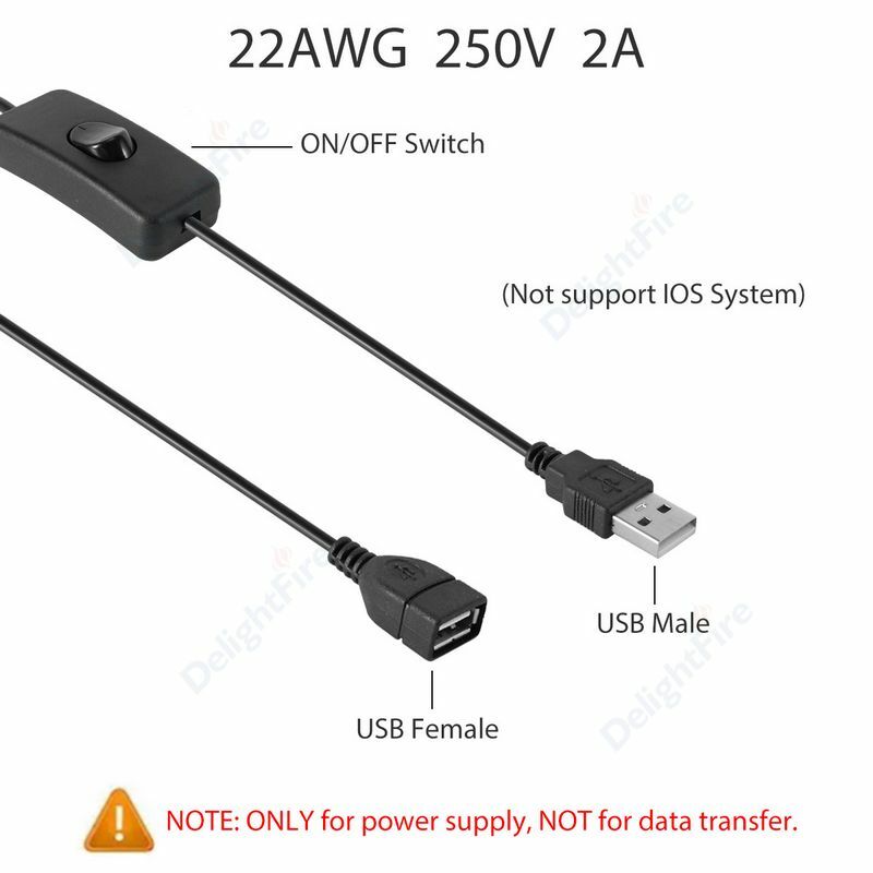 USB 플러그 와이어 커넥터, 303 스위치 온 오프, 5V 12V 토글 어댑터, 램프 선풍기 LED 스트립 조명용 익스텐션 케이블, 전원 공급 장치