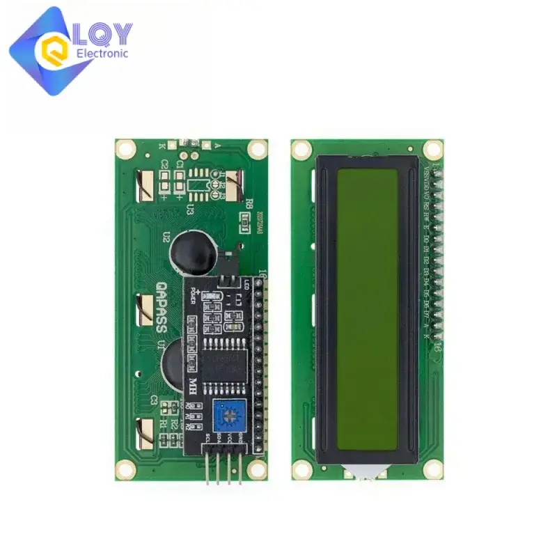 Módulo LCD LCD1602 para arduino, pantalla verde azul/amarilla de 16x2 caracteres, PCF8574T PCF8574 IIC I2C, interfaz 5V, 1602