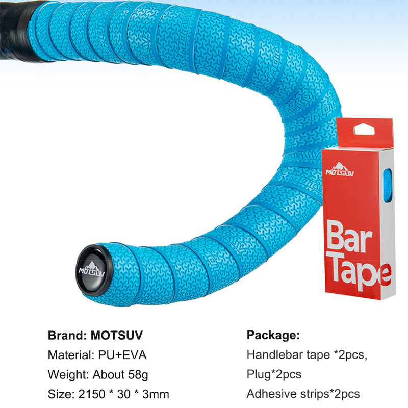 Colorful Road Bicycle Handlebar Tape Cycling Handle Belt Straps EVA PU Tape Anti-Vibration Racing Bike Handle Bar Tape Cork Wrap