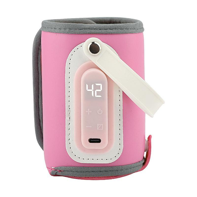 Calentador de botellas de leche materna, bolsa de aislamiento portátil, funda de calentamiento rápido, USB