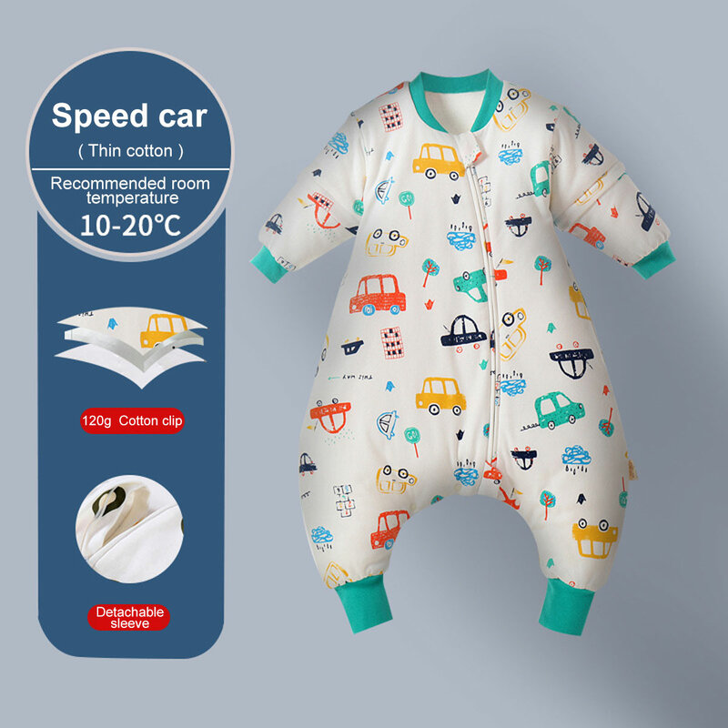 Pijama Infantil de dibujos animados para bebé, saco de dormir de algodón para las cuatro estaciones, ropa de cama, Mono