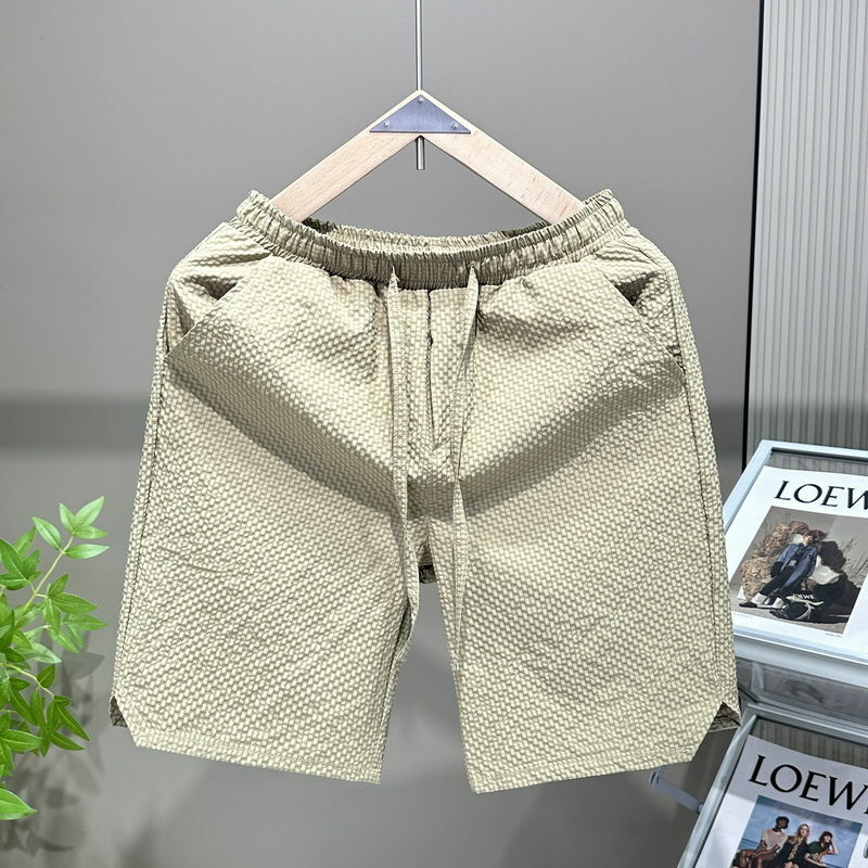 Fashion Elastic Lace Up Pockets Solid Color Casual Shorts Men's Clothing 2024 Summer New Loose All-match High Waist Shorts