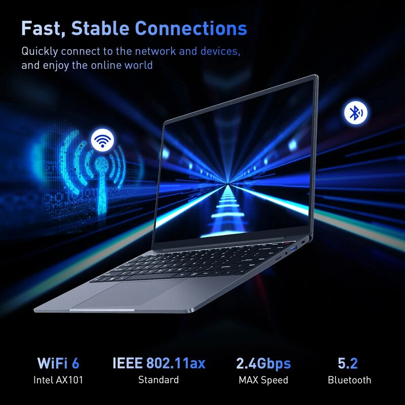 Игровой ноутбук ACER ETBook, Intel Ноутбук Core i5-12450H, ноутбук 16 Гб ОЗУ 512 ГБ SSD компьютер 14 "2K IPS WiFi 6 Windows 11 ноутбуки