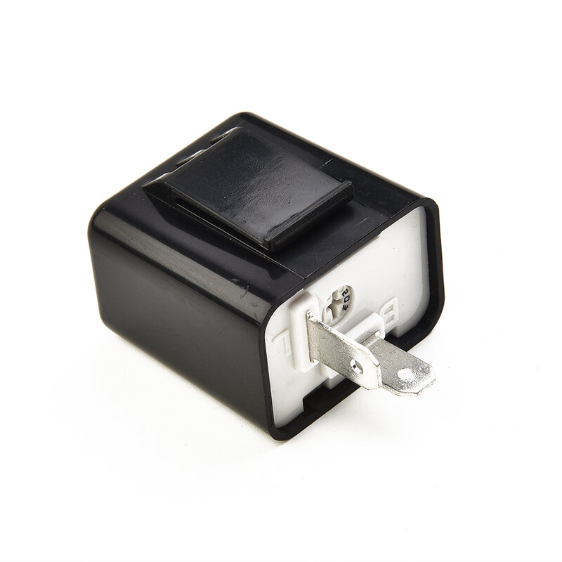 Part Flasher Relay Motorcycle Waterproof 12V 2Pin Accessory Adjustable Black Indicator LED Part Speed Turn Signal