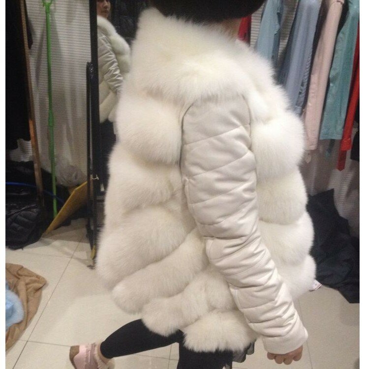 Atacado outono e inverno imitação de pele de raposa casaco novo casaco de capa feminina estilo explosão