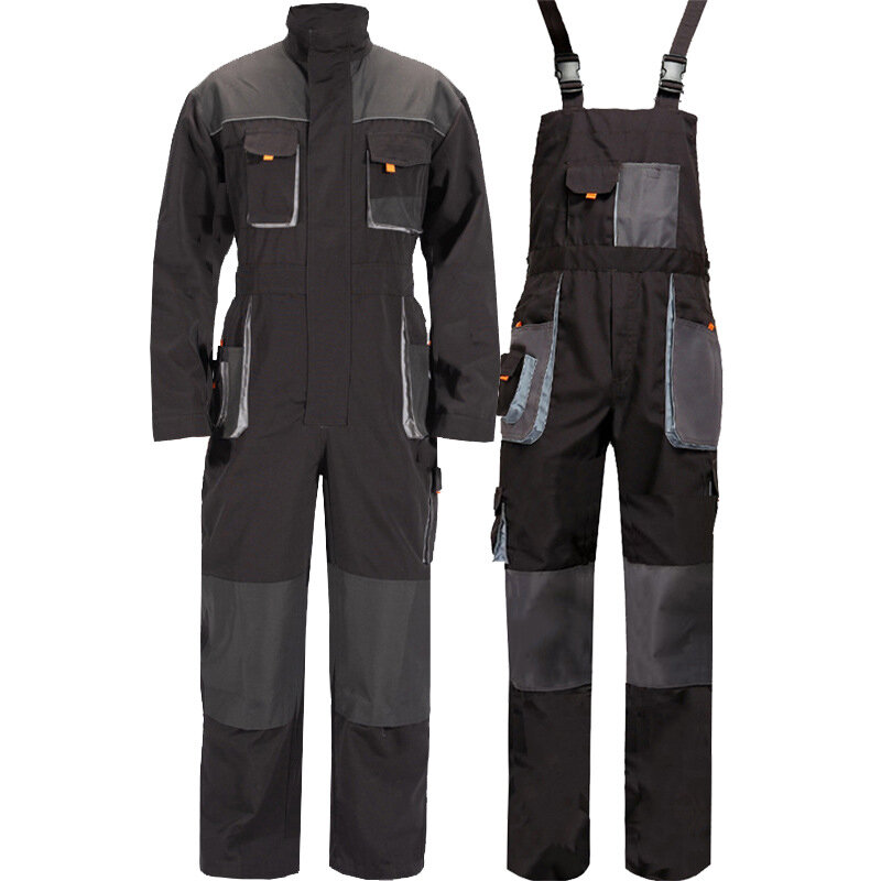To Bib Overalls Men Work Coveralls Repairman Strap Jumpsuits Pants Working uniforms Plus Size 3XL,4XL