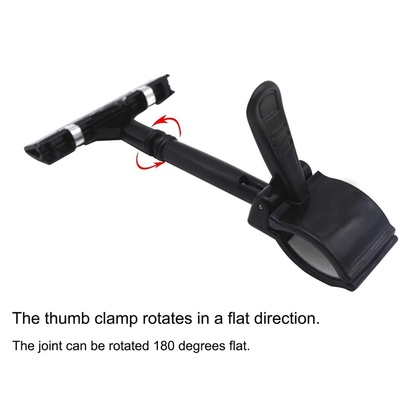 10PCS Adjustable Plastic Sign Holder,Clip-On Style Double Head Display Clips Rotating Reuse Sign Price Tag For Store