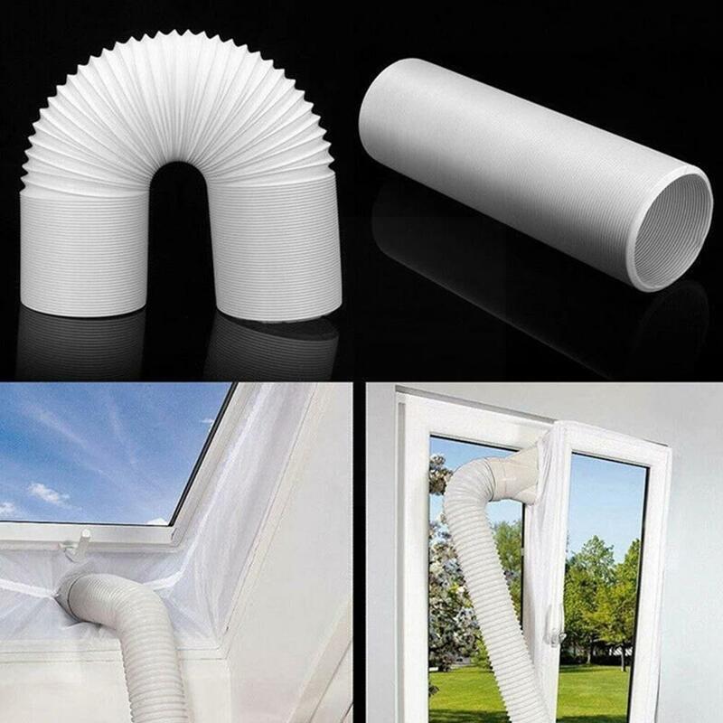 13/15cm Diameter Flexible PVC Tube Air Conditioner Exhaust Accessories Free Vent Outlet Pipe Duct Condition Air Extension H C8P7