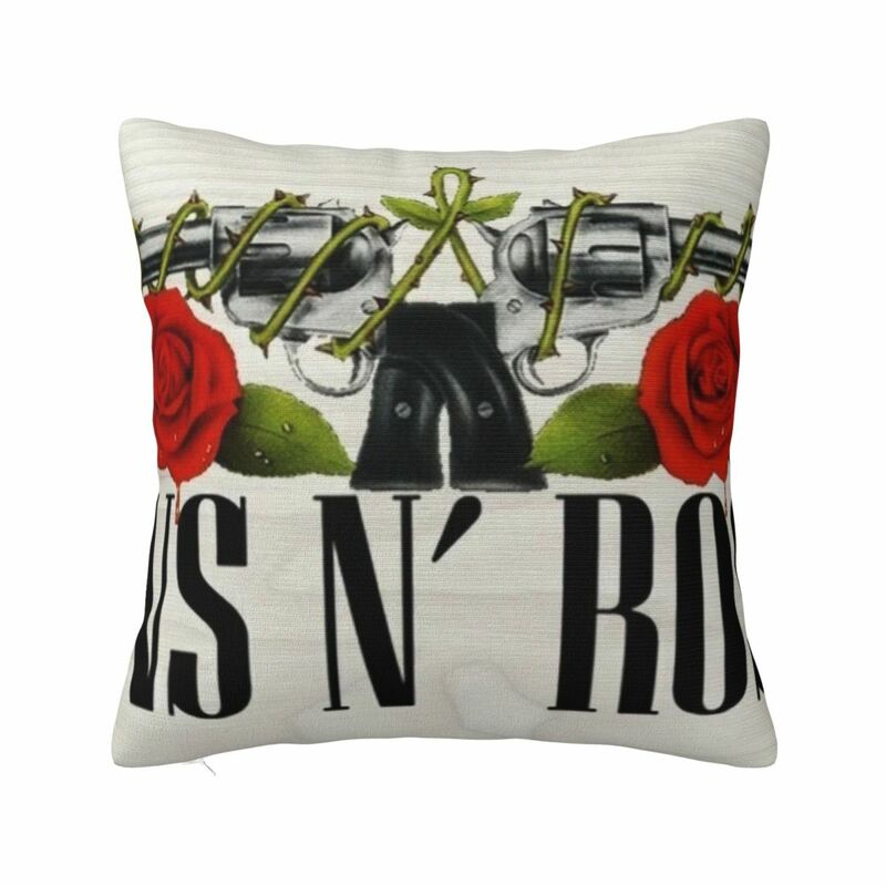 Guns N Roses Logo Square Pillow Case for Sofa Throw Pillow