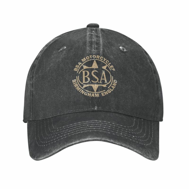 Бейсболка в стиле унисекс BSA Goldstar 1939, винтажная шапка из потертого денима для езды на мотоцикле и велосипеде