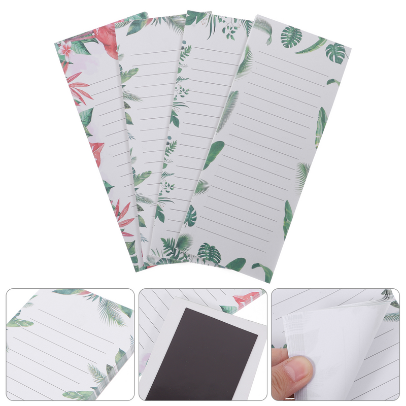 Notes pegajosos magnéticos, Meal Planner e Shopping List Pad, Message Notepads