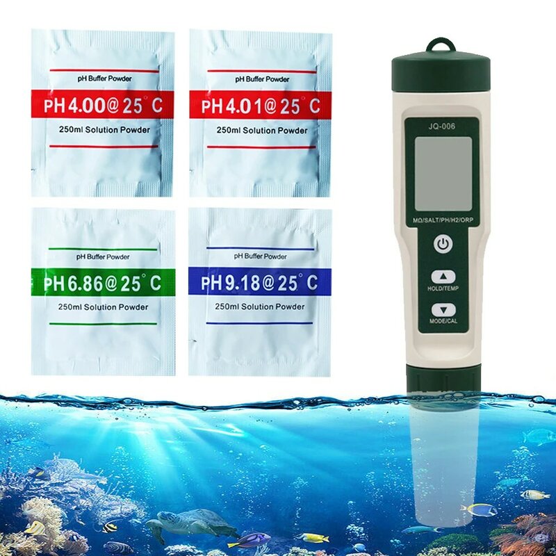 เครื่องวัดค่า pH 4.00 4.01 6.86 9.18 0.01PH ความแม่นยำของผงบัฟเฟอร์สำหรับเครื่องทดสอบค่า pH การวัดแบบดิจิตอล